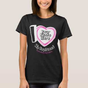 Liebe Freund mit Foto Neuvermählte Beste Freundin T-Shirt