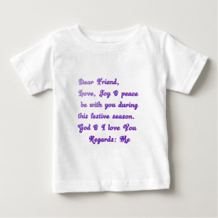 "Liebe Freunde" Feierliche Hochzeit Gruß Baby T-shirt