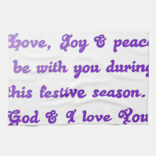 "Liebe Freunde" Feierliche Hochzeit Gruß Handtuch