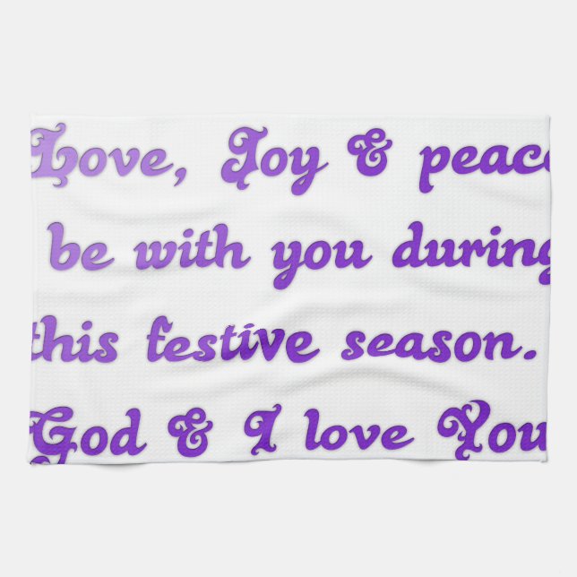 "Liebe Freunde" Feierliche Hochzeit Gruß Handtuch (Horizontal)