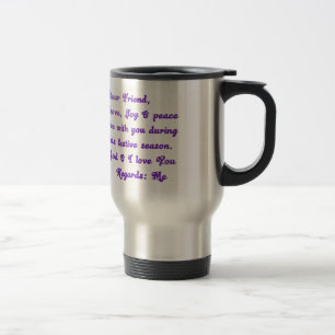 "Liebe Freunde" Feierliche Hochzeit Gruß Reisebecher