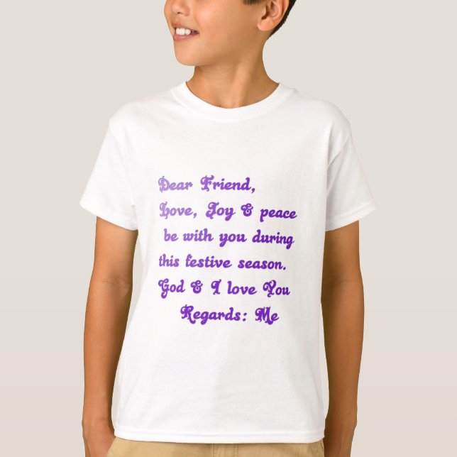 "Liebe Freunde" Feierliche Hochzeit Gruß T-Shirt (Vorderseite)
