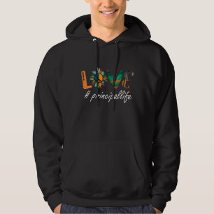 Liebe Friede Sonnenblume Vintages Hauptleben Hoodie