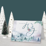 Liebe Friede und Freude Wasserfarbe Mistral Pinien Feiertagskarte<br><div class="desc">Aquareller Urlaubskarte mit üppigen Wäldern und Kiefernspießen. Liebe Frieden und Freude wird mit handgeschriebenen Schriften und illustrierter Typografie geschrieben. Die Vorlage ist für Sie Set,  um die Weihnachtsgrüße anzupassen und fügen Sie Ihr Zeichen und Namen(s). Verlass alle Bereiche,  die du bei der Ankunft gerne handschreiben würdest.</div>