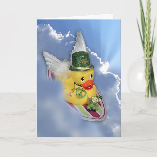 Liebe/Frieden an St. Pats Karte (Vorderseite)