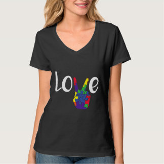 Liebe Frieden Autismus Liebe ist Liebe T-Shirt