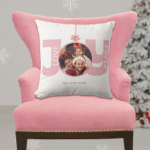 Liebe Frieden Freude Rosa Weihnachtsstern-Weihnach