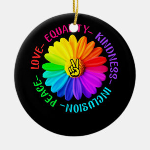 Liebe Frieden Freundlichkeit Einbindung Frieden un Keramik Ornament