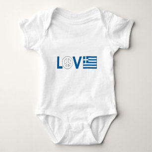 Liebe-Frieden Griechenland Baby Strampler