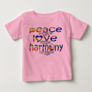Liebe Frieden Harmonie Baby T-shirt