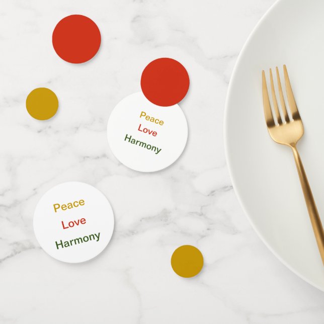 Liebe Frieden Harmonie Konfetti (Gruppe)