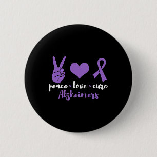 Liebe Frieden Heilung Heimerheimers Awareness Fami Button
