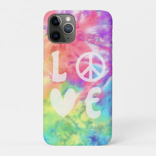 Liebe Frieden Hippie Pastell Regenbogen Batik Tie Case-Mate iPhone Hülle