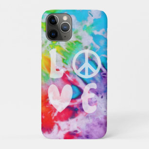 Liebe Frieden Hippie Wasserfarbe Regenbogen Batik Case-Mate iPhone Hülle