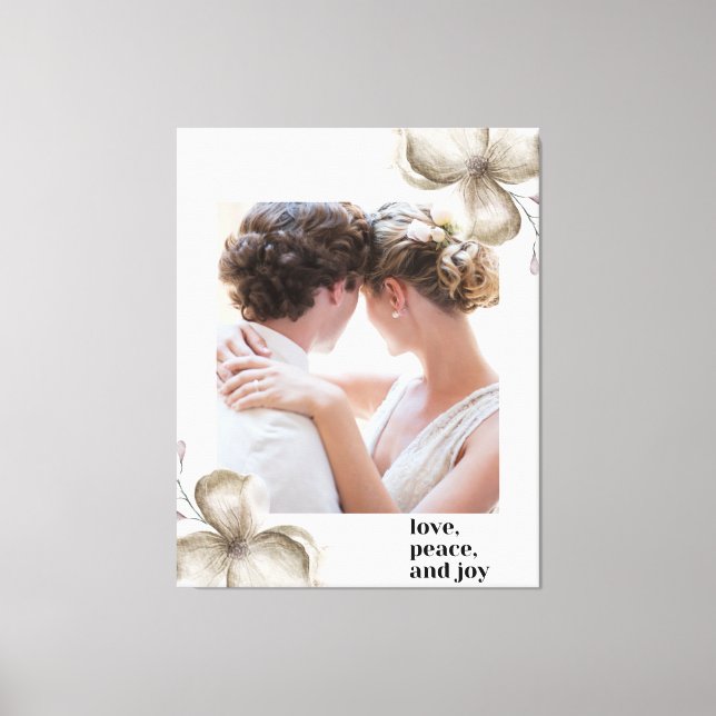 Liebe Frieden Leinwanddruck (Vorderseite)