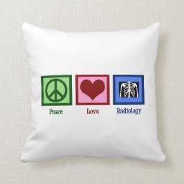 Liebe Frieden Radiologie Kissen