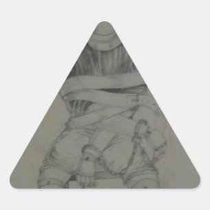 Liebe Frieden und Einheit - Dreieck Dreieckiger Aufkleber