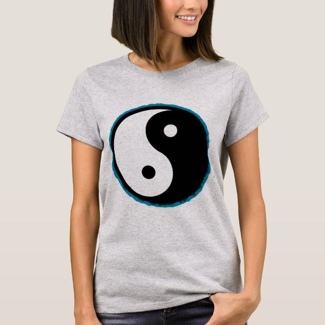 Liebe, Frieden und Gefärbte Krawatte Yin Yang Top (Vorderseite)