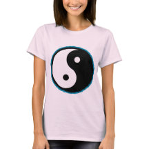 Liebe, Frieden und Gefärbte Krawatte Yin Yang Top