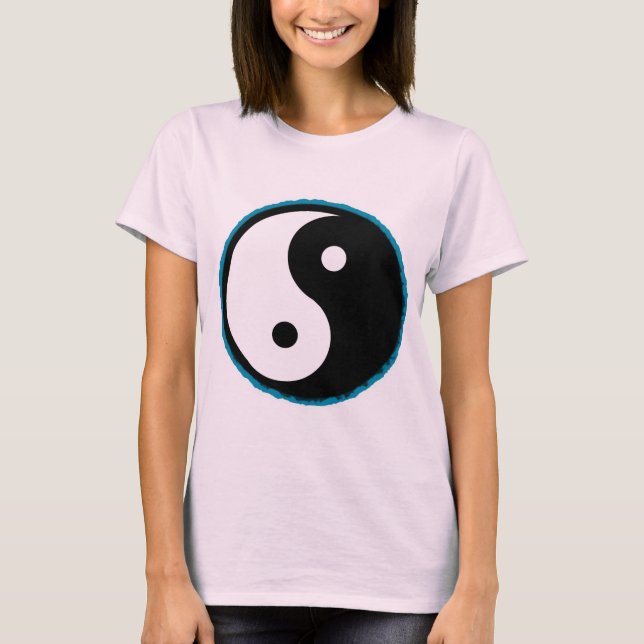 Liebe, Frieden und Gefärbte Krawatte Yin Yang Top (Vorderseite)