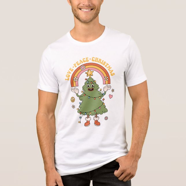 Liebe, Frieden, Weihnachten - Ein Urlaub im Grünen Tri-Blend Shirt (Vorderseite)
