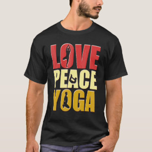 Liebe Frieden Yoga Yoga Vintage T-Shirt