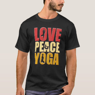 Liebe Frieden Yoga Yoga Vintage T-Shirt