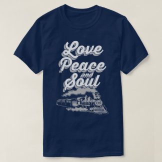 Liebe-Friedens-und Soul-Musik-Pop-Disco-Slogan-T - T-Shirt