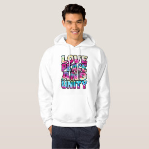 LIEBE FRIEDENSEINHEIT. HOODIE