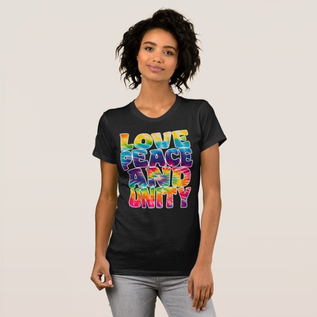 LIEBE FRIEDENSEINHEIT. T-Shirt (Vorne ganz)