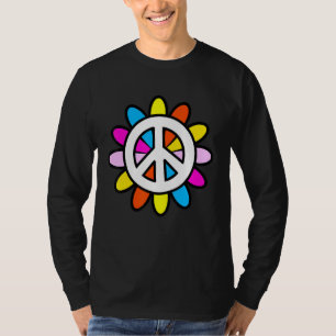 Liebe Friedensfreiheit 60er 70er Gefärbte Krawatte T-Shirt