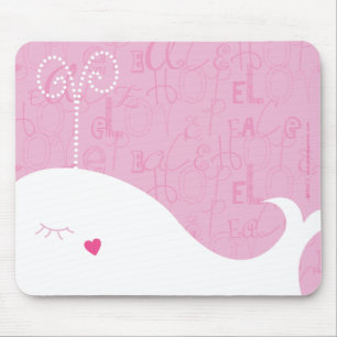 Liebe-Friedenshoffnungs-Wal Mousepad