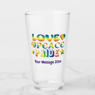 Liebe Friedensstolz Glas