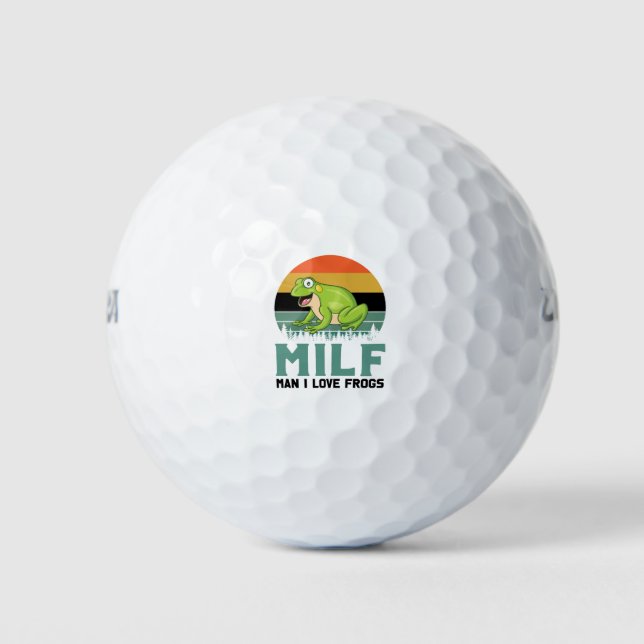 Liebe Frogs Golf Balls Golfball (Vorderseite)