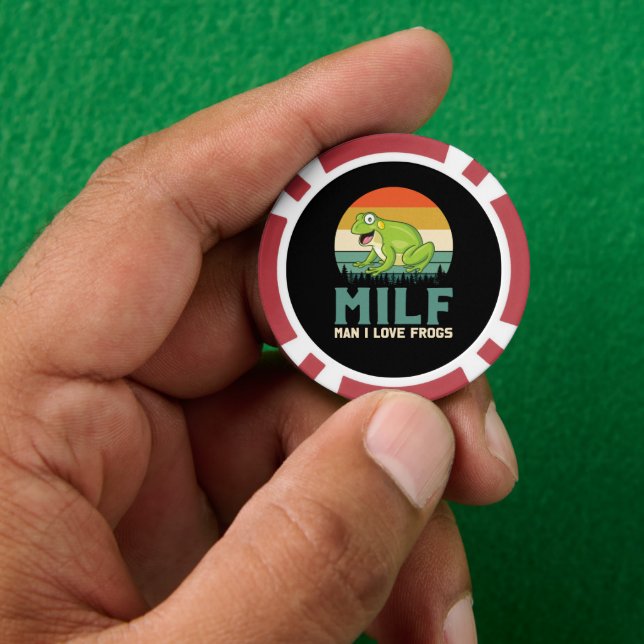 Liebe Frogs Poker Chips (Hand)