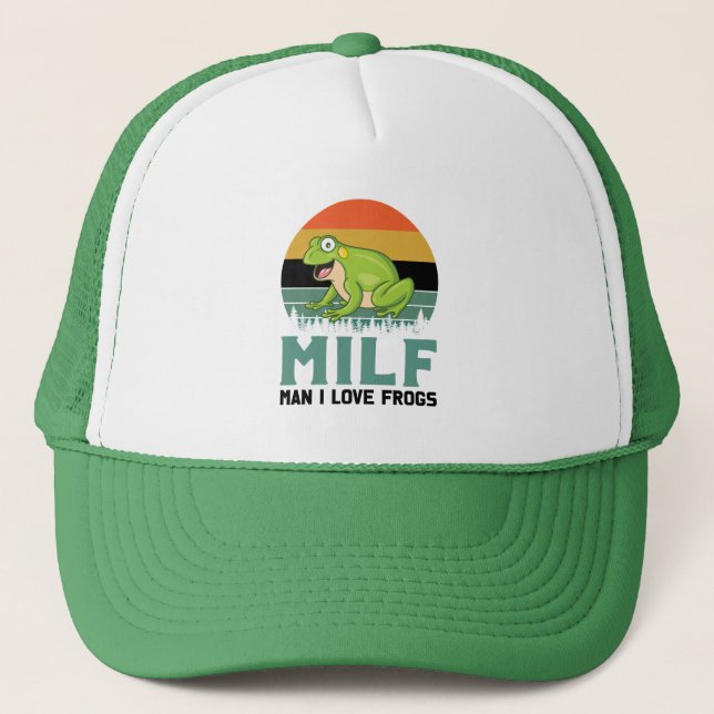 Liebe Frogs Trucker Hat Truckerkappe (Vorderseite)