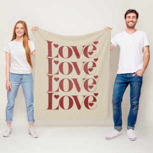 Liebe Frohen Valentinstag Valentine Paar Fleecedecke