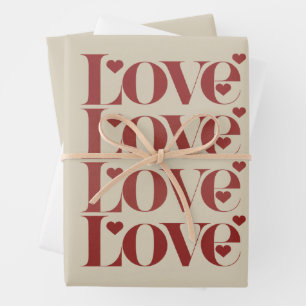 Liebe Frohes Valentinstag Valentinstag Geschenkpapier Set