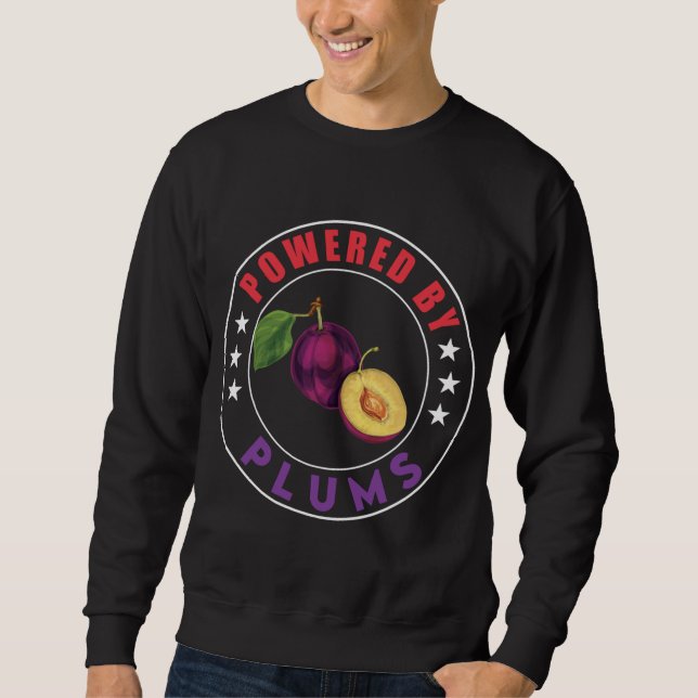 Liebe Fruchtanlagen für Pflaumen Sweatshirt (Vorderseite)