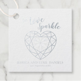 Liebe funkeln Edelstein Kontur Hochzeit oder Veran Geschenkanhänger