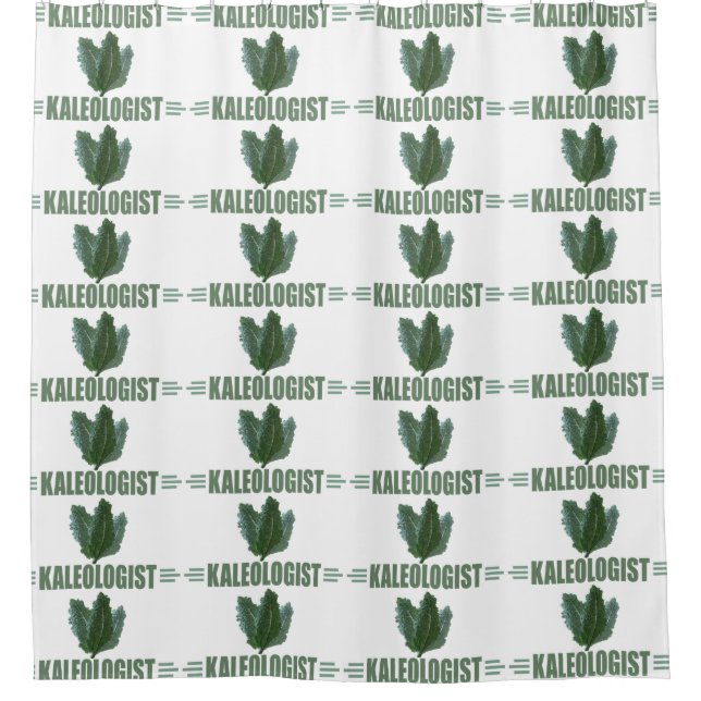 Liebe Funny Kale Duschvorhang (Vorderseite)