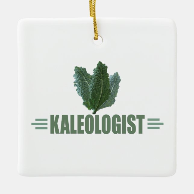 Liebe Funny Kale Keramikornament (Vorderseite)