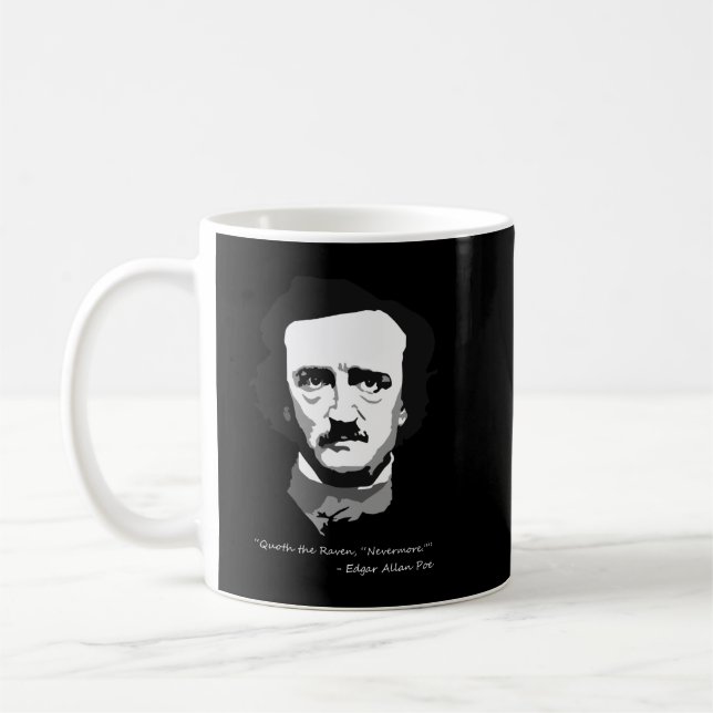 Liebe Funny Man Criminal Edgar Detective Allan Poe Kaffeetasse (Links)