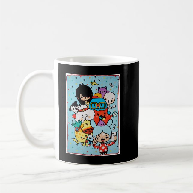 Liebe Funny Man Manga Toca Boca Anime Niedliche Ge Kaffeetasse (Links)