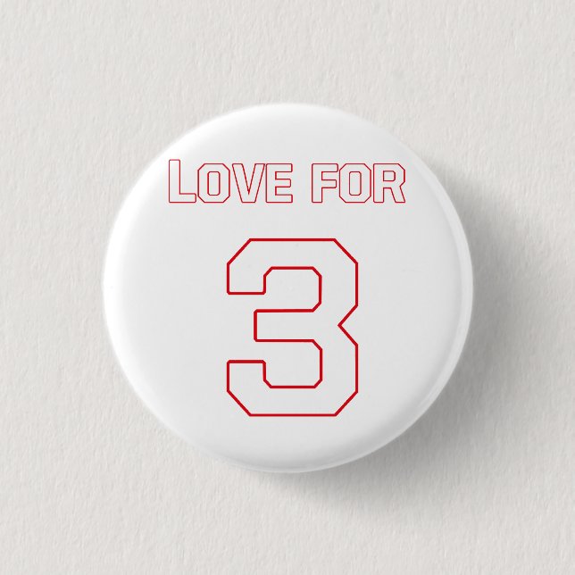 LIEBE FÜR 3 BUTTON (Vorderseite)
