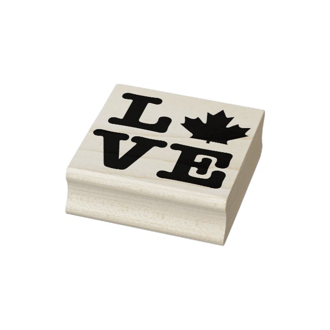 Liebe für Ahornleaf Gummistempel (Stempel)