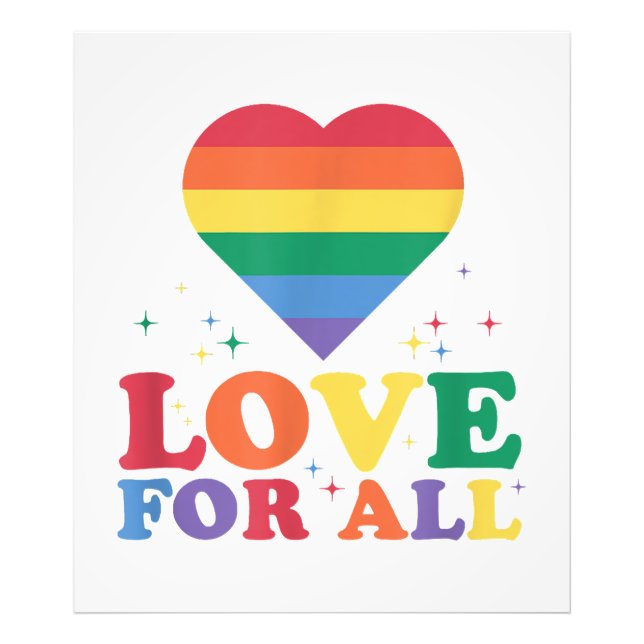 Liebe für alle LGBTQ-Rainbow-Pride-Gay-Lesben-LGBT Fotodruck (Vorne)