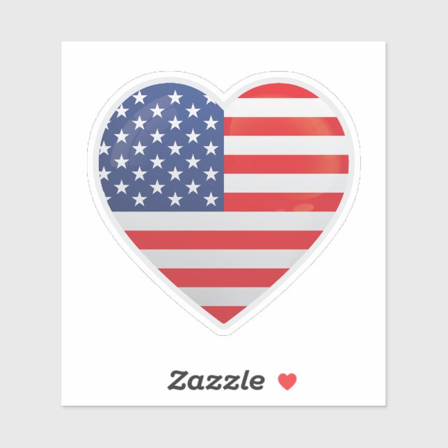 Liebe für Amerika Aufkleber (Blatt)