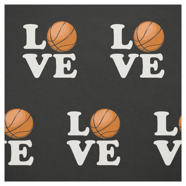 Liebe für Basketball Stoff (Muster)