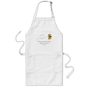 Liebe für benutzerdefinierten Text Lange Schürze